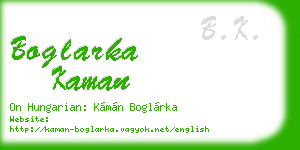 boglarka kaman business card